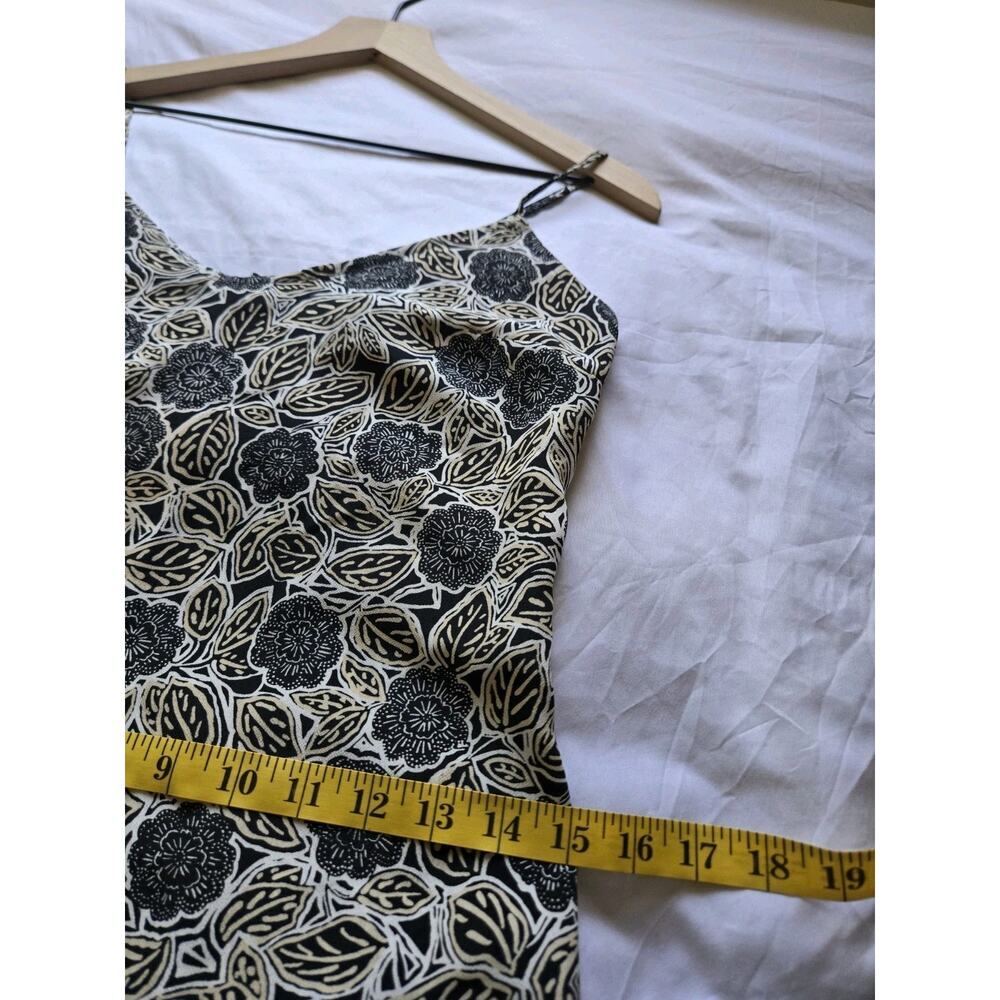 Jonathan Martin Y2K Black Floral Slip Maxi Dress Dark Romantic Whimsigoth Sz 7 - Picture 8 of 9